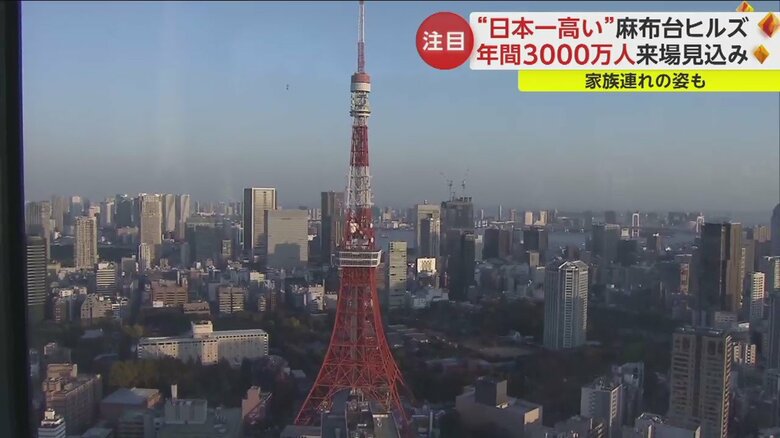 東京タワーもこんなに近くに見える