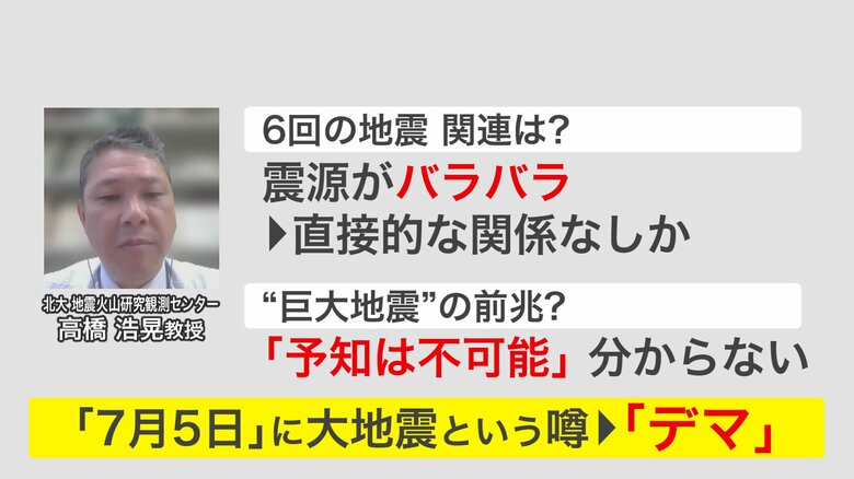 今回の連続地震への専門家の見解