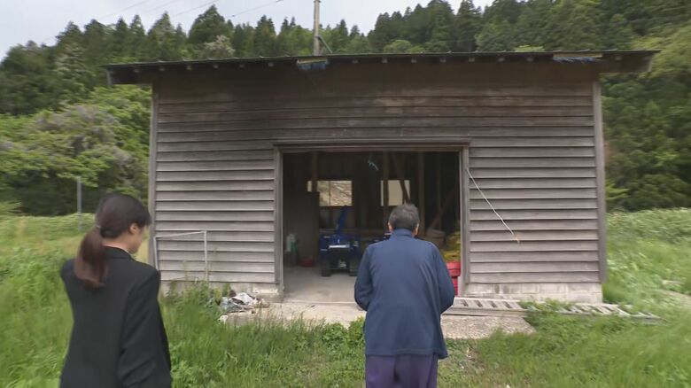 中さん夫婦と近所の人が身を寄せた農業用の倉庫