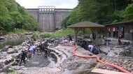 露天風呂をきれいにしてお待ちしています! 緊急事態宣言解除を前に砂湯の大掃除 【岡山・真庭市】