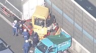 第二京阪で事故 3人死亡 トラック運転手の男逮捕