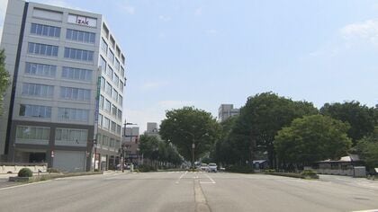 富山市中心部の「城址大通り」が“車両通行止め”に　7日から映画撮影でバス経路も変更