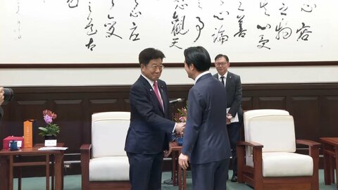 台湾の頼清徳総統が加藤勝信前財務相らと会談…経済安全保障などで協力拡大に期待示す　中国政府は反発