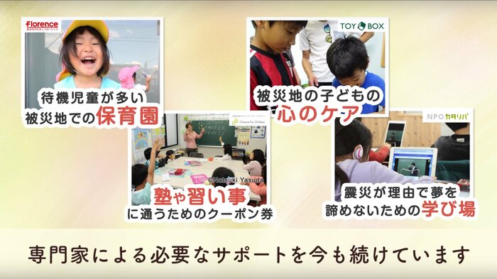 支援活動は今後も続けられていく