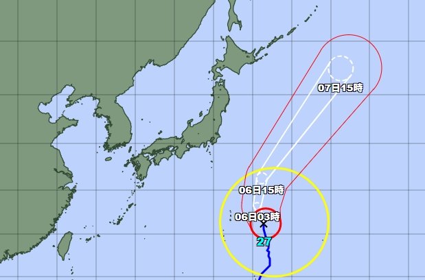 台風27号の進路