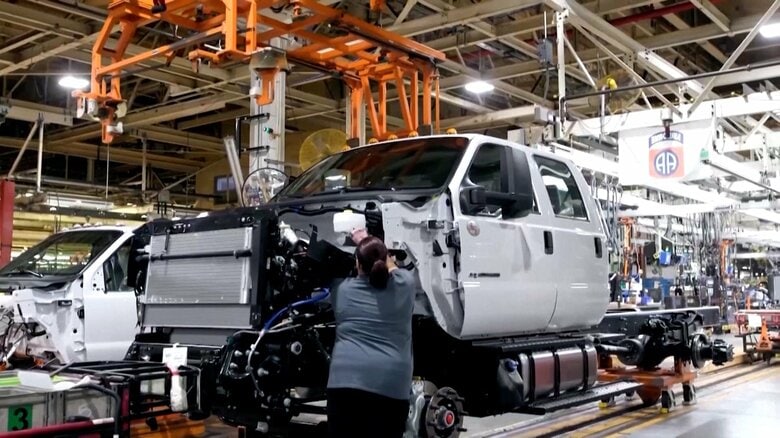 フォード・モーターがEV事業見直しで3兆円計上　ガソリン・ハイブリッド車強化へ｜FNNプライムオンライン