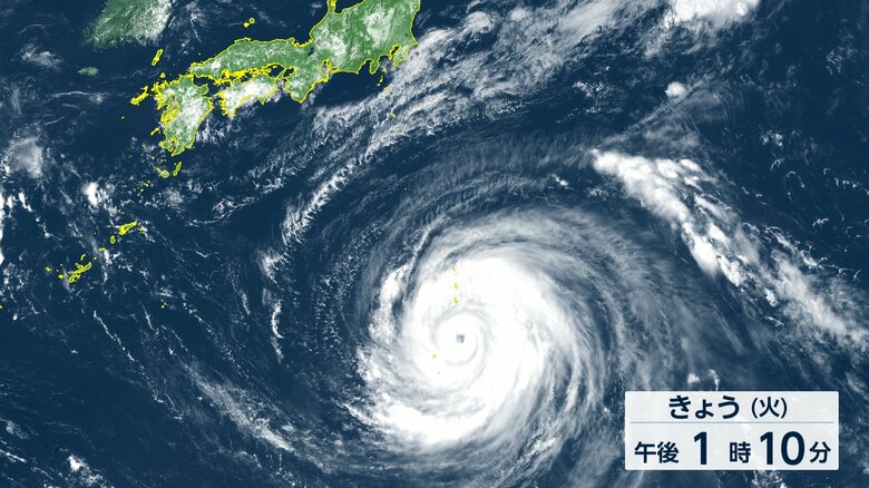 【台風情報】大型で非常に強い台風13号が小笠原諸島に最接近 父島などが暴風域 沖縄では6日一部住宅が倒壊レベルの猛烈な暴風予想|FNNプライムオンライン