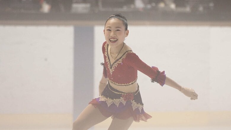 去年の全日本ジュニアで総合9位の成績を残した宮﨑花凜