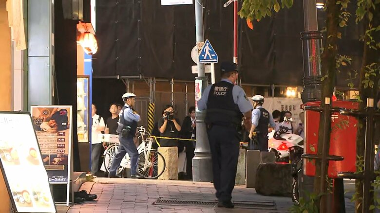 現場は港区赤坂の繁華街