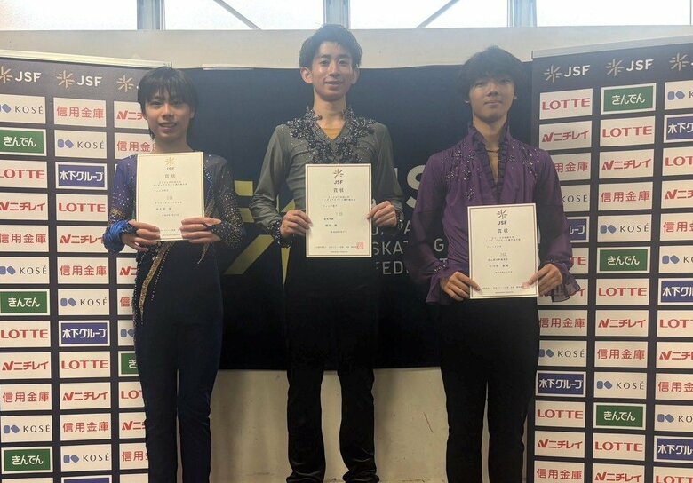 ジュニア男子表彰台（中四国九州選手権）