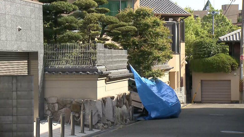 去年も、対立抗争から、暴力団幹部宅への銃撃や車が突っ込むなどの事件が相次いだ（大阪･豊中市）