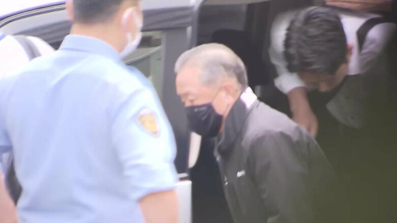 難波謙二容疑者（東京・品川署 10日午前10時半ごろ）