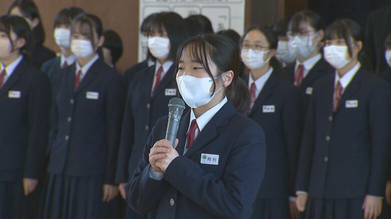 坂井輪中学校　岡村凜さん