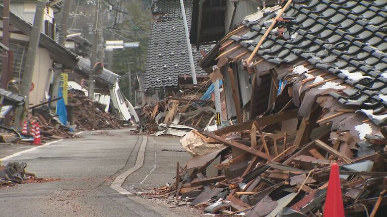 能登半島地震で倒壊した家屋