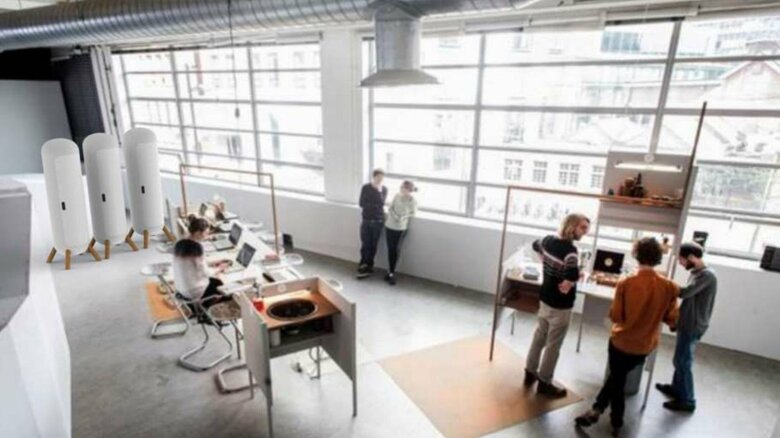 オフィスへの設置イメージ（提供：イトーキ）