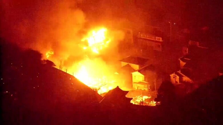 2月26日に大船渡市で山林火災が発生