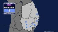 【地震】岩手県内で震度1 福島県沖を震源とする最大震度3の地震が発生 津波の心配なし