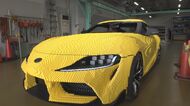 シート等内装も全部…レゴブロックの実物大「トヨタGRスープラ」約48万個で再現 モーターと電池で動く