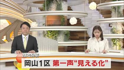 シリーズ衆院選　候補者第一声をAI分析で”見える化”　第一回・岡山１区【岡山】