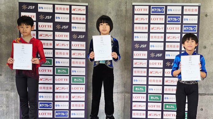 ノービスB男子表彰台(関東選手権)