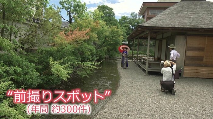 和装での撮影スポットしても人気
