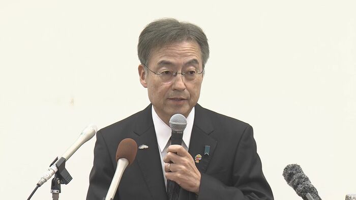 辞意表明をした際の杉本氏（2025年12月）