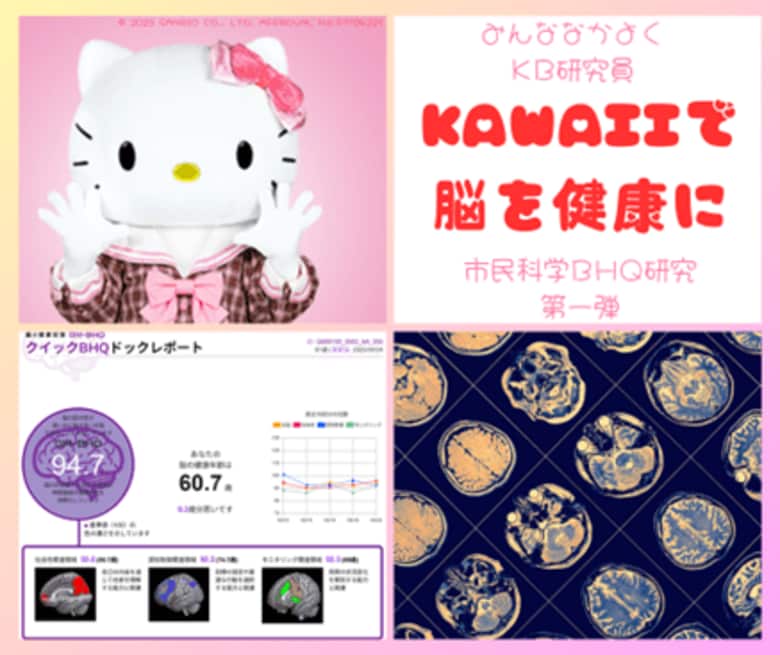 サンリオエンターテイメント、ブレンインパクトとBHQと共同で企業を対象とした『Kawaii BHQ（脳の健康）研究』を開始