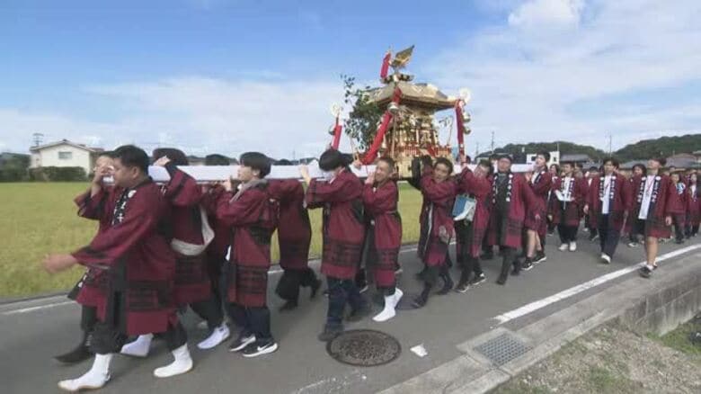 かき手不足のなか大みこし７０年ぶり復活！松山市内の自治会「賑やかでいい」新たなかき手は高校生【愛媛】｜FNNプライムオンライン