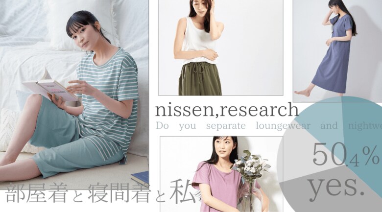 【 ニッセンリサーチ結果&人気ランキング 】あなたは、部屋着と寝間着を分ける派?分けない派?理想の部屋着に関するアンケート結果と、理想をカタチにした夏のルームウェア人気ランキングをご紹介。