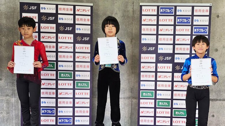 ノービスB男子表彰台（関東選手権）