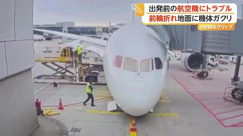 機体が地面に叩き付けられる瞬間（4日、ドイツ・フランクフルト）④