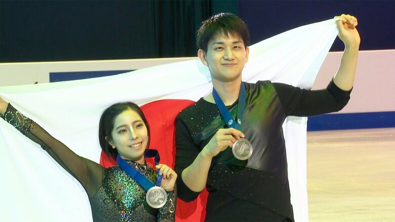 2022年の世界選手権では銀メダルを獲得した三浦璃来・木原龍一組