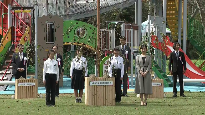 亀岡運動公園での記念植樹
