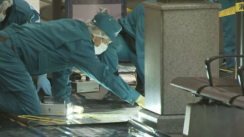 事件現場（JR長野駅前　1月22日夜）