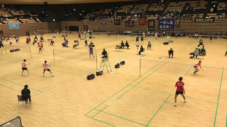 北海道バドミントン選手権の「一般の部」にエントリー