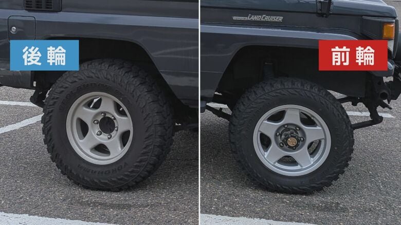 被害にあった車