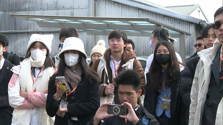 静岡県を訪れた台湾の高校生や大学生（2024年1月）