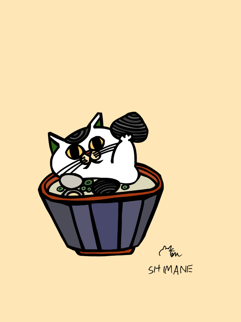 島根県のご当地ネコ（しじみ汁ねこ）