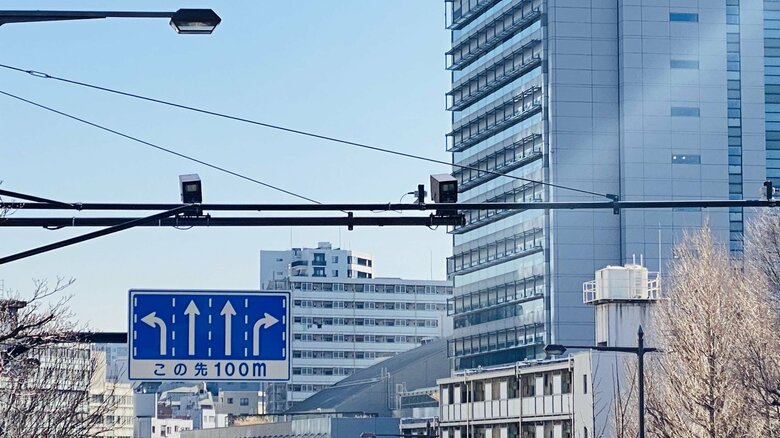 事件当日午後、早川専用車を捉えた春日町東のAVI「車両番号読み取り装置」