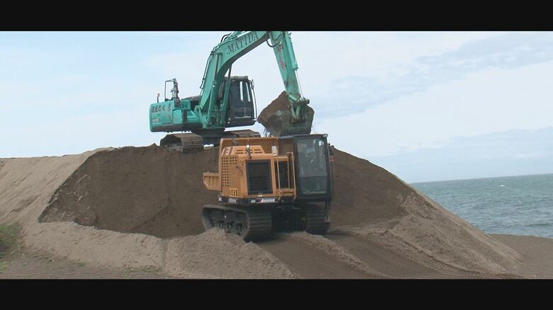 約4000トンの砂を運び入れ整備（2024年6月）