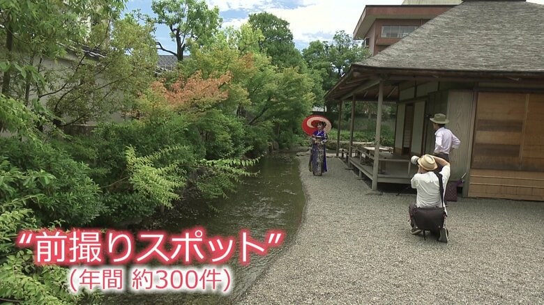 和装での撮影スポットしても人気
