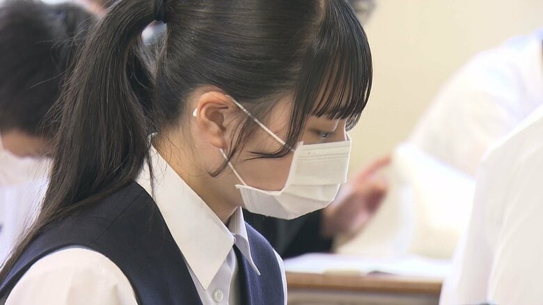 登校した生徒は計画的に学習を進めていた