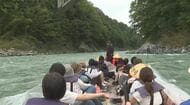 「しっかり濡れました」“天竜川和船下り”再開　長雨で運航休止続いたが「間に合った」　シルバーウィーク最終日にぎわう　運航会社は紅葉シーズンにも期待　長野・飯田市