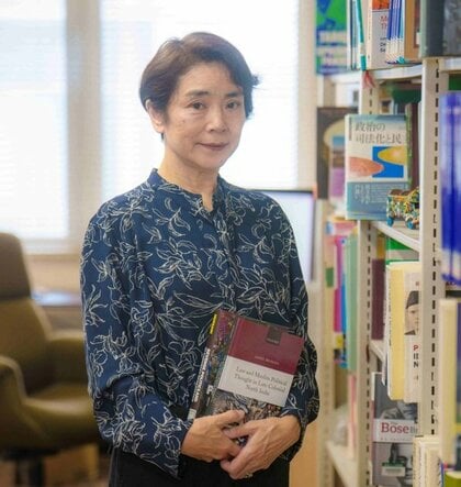 岡山市の就実大学　新学長に人文科学部長の井上あえか氏（６１）【岡山】