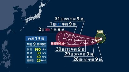 【台風情報】なぜ西に進む？台風13号発生　31日に猛烈な勢力へ　日本接近の可能性も…進路の鍵握る“太平洋高気圧”