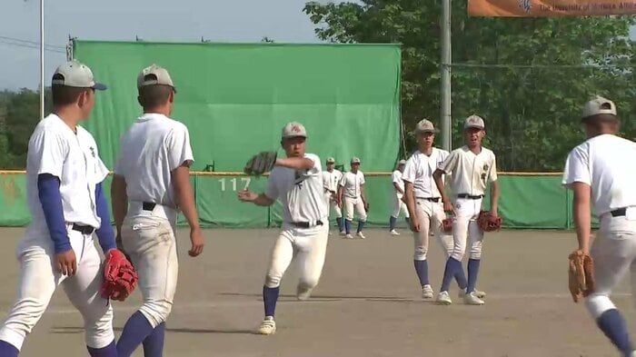 盛大附属高校野球部の練習(2025年6月)