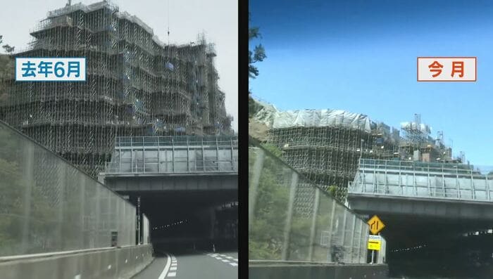 左)2024年6月 右)2025年8月