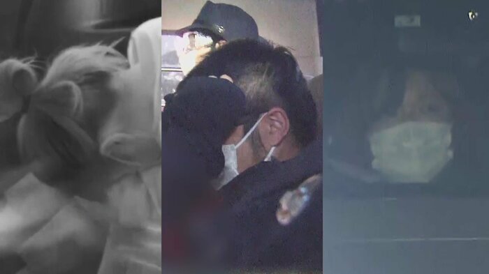 左から、柿本知香容疑者(30)、丹羽洋樹容疑者(34)、石井陽子容疑者(54)
