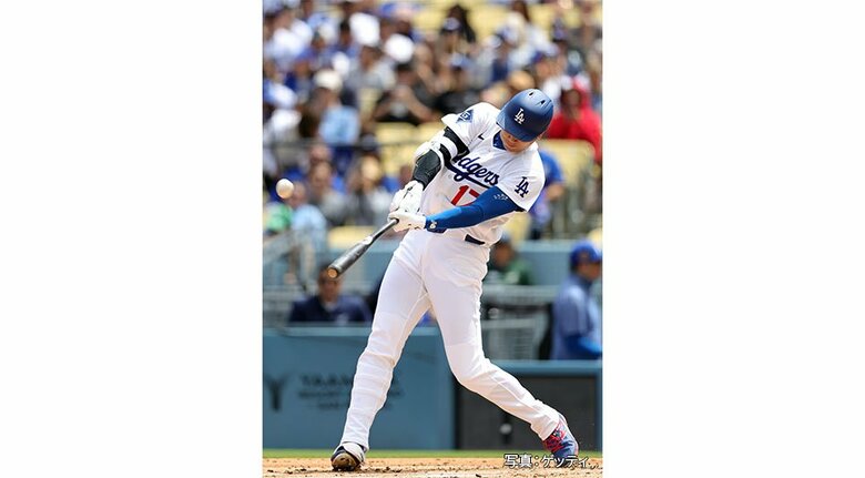 大谷翔平が2戦連発の先頭打者アーチ第5号で連続出塁記録を46試合に更新　佐々木は4回2失点で2敗目｜FNNプライムオンライン