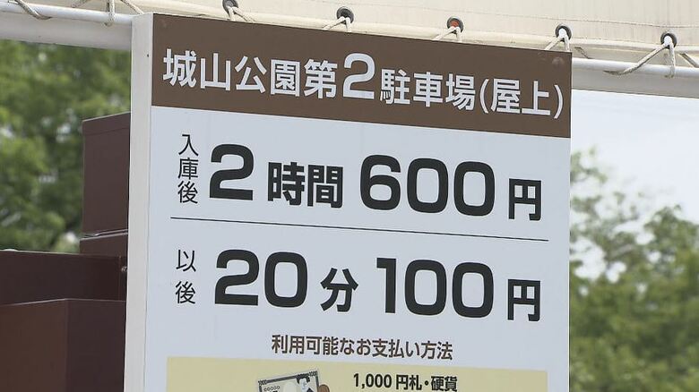 「都会みたいな駐車料金」公園の駐車場　無料が2時間600円に　半年で変更…20分100円に　なぜ？市に聞いた｜FNNプライムオンライン